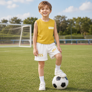 Set Gilet Estivo <span class=keywords><strong>per</strong></span> Bambini, Stile Coreano Senza Maniche, Abbigliamento Sportivo <span class=keywords><strong>per</strong></span> Bambini, Completo Due Pezzi <span class=keywords><strong>per</strong></span> Ragazzi e Ragazze, Vendita all'Ingrosso - Product Image 3