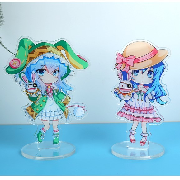 New Design Plastic Color Custom Shape Tabletop Acrylic Stand-up Display Card Acrylic Standees