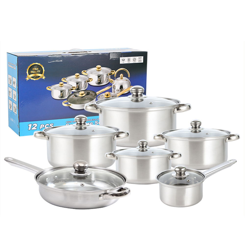 Ensemble d'ustensiles de cuisine 12 pièces (Argent)