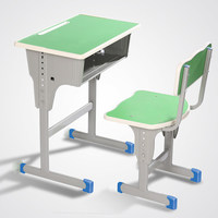 Bureaux et chaises modernes minimalistes en ABS pour élèves du primaire et du collège – Ensemble de bureau d'apprentissage et d'écriture pour la formation scolaire