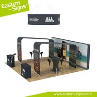 Support d'arche de stand d'exposition suspendu 20x20 avec support TV