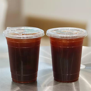 Gelas PET Sekali Pakai Bebas BPA untuk Makanan, Aman, Dinding Tunggal, untuk Kafe, Toko Boba, Minuman Dingin, Layanan Takeout - Product Image 2