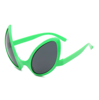 Lunettes amusantes Alien en plastique, décoration de fête d'anniversaire, Halloween, adultes et enfants