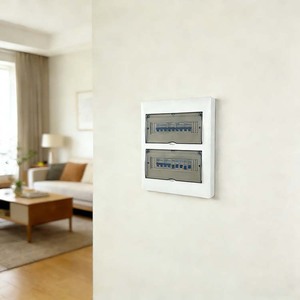 Boîtier de disjoncteur électrique <span class=keywords><strong>24</strong></span> voies en plastique ABS et métal, montage encastré, intérieur, deux étages, JINHAI - Product Image 3