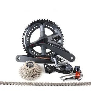 Shimano Road Bike R8000 1*11 Speed Kit front and rear derailleors Groupset Cassette Flywheel crankset HG - 701 chain