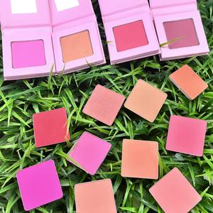 Fabricant de maquillage végétalien marque privée logo personnalisé palette de fard à joues en carton vide palette de fard à joues <span class=keywords><strong>Colo</strong></span> 14 couleurs crème et poudre - Product Image 4