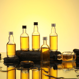Logo <strong>Custom</strong> 50ml 100ml Wholesale Empty <strong>Mini</strong> Liquor Glass Shot <strong>Bottles</strong> With Aluminum Cap for Liquor - Product Image 6