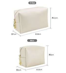 Bolsa de Cosméticos Portátil en Oferta, Bolsa de Aseo Pequeña y Elegante, Impermeable, de Piel Sintética - Product Image 2