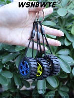 Porte-clés créatif en forme de roue de voiture en caoutchouc souple PVC, décoration de porte-clés promotionnel personnalisé, porte-clés roue colorée