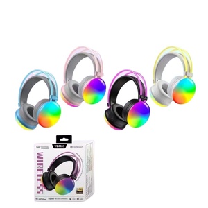 Auriculares para Juegos, Auriculares Inalámbricos Estéreo para Juegos, Auriculares para Juegos con Luz RGB, Auriculares para Juegos - Product Image 6