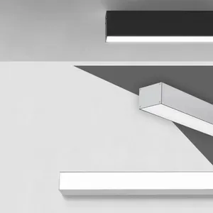 Surface Mount 21x20mm U-shape Slot Profile LED Strip Lighting Housing Track trunking Silver Aluminium Channel for Wall Ceiling