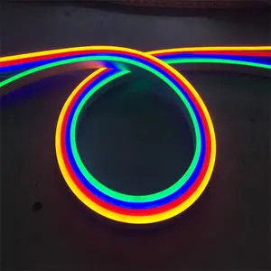 Rebow Factory Customized Large Purple Neon Tube Light Neon Strip Light For Outdoor Plug In Birthday