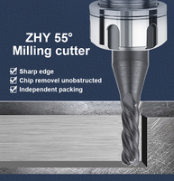 ZHY Fabricant Carbure Monobloc De Tungstène 4 Flûtes Endmill Fraise Fraise Fraise Fraise Avec Des Prix Compétitifs