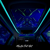 Film de toit USB pour voiture effet ciel étoilé OMTD, film d'effet lumineux pour toit panoramique, accessoires automobiles