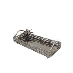 Bandeja Decorativa de Aluminio Niquelado Premium Vantage con Diseño de Aves, Venta al por Mayor, Bandeja de Diseño Elegante para Alimentos - Product Image 2