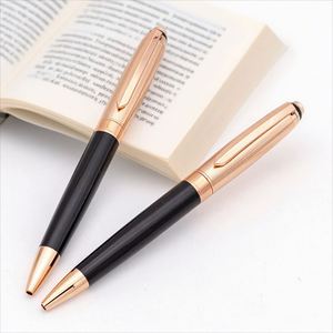 Wholesale Luxury Black Metal Ballpoint <b>Pen</b> High Quality Durable Promotional Gift for Office or School Writing Custom Logo - Product Image 1