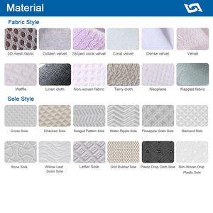 Pantoufles d'hôtel personnalisées pantoufles de <span class=keywords><strong>spa</strong></span> jetables brodées pantoufles d'invités en velours avec logo personnalisé - Product Image 3