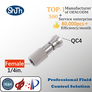 Conector Rápido de Alta Presión Tipo Swagelok, Acero Inoxidable 316, Forjado, Rosca Interna NPT/BSPP/BSPT, Hembra, Conexión ASME EN - Product Image 4