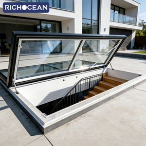 Fenêtres <span class=keywords><strong>de</strong></span> <span class=keywords><strong>toit</strong></span> électriques à double vitrage modernes RICHOCEAN, lucarnes en aluminium et verre, fenêtres <span class=keywords><strong>de</strong></span> sous-sol pour la maison - Product Image 1