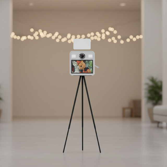 All in One Interactive Photo Camera with Touch Screen SLR Compatibility Instant Print for Shopping Mall Events Retail Spaces