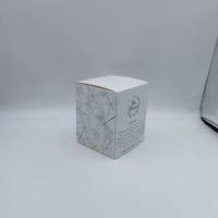 Boîte d'emballage pour bougies parfumées recyclables, best-seller, avec fenêtre transparente, boîte cadeau en carton pour les petites entreprises