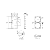 Soporte Modular de Alta Precisión 38120 2P, Material ABS+PC, Ensamblaje Arbitrario, Compatible con Batería de Litio 38121 2P