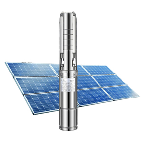 Cgo Pompe immergee De Puit 1.5Kw 2Hp 110V Dc Ss Turbine Irrigation Système de pompage solaire Pompe à eau pour puits profonds <span class=keywords><strong>Pompes</strong></span> submersibles - Product Image 1