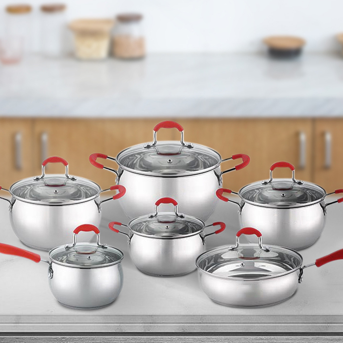 Kitchen High Quality Low Moq Non Stick Cookware Set Cooking Pot Sausepan Cookware Set · image 6