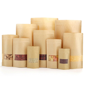 Custom <strong>Printed</strong> Resealable Bulk Medium Thick Kraft <strong>Paper</strong> <strong>Bags</strong> <strong>With</strong> <strong>Logo</strong> - Product Image 4