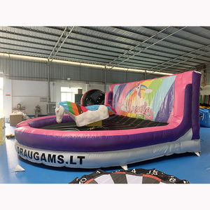 Divertente Cavallo Meccanico Gonfiabile in PVC per Interni, Giostra Unicorno Pazzo, Parco Avventura con Trampolino - Product Image 5