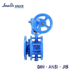 Telescopic Flange Triple Eccentric Valve, <b>Worm</b> Gear, WCB Body, for Petroleum/Chemical/Power Plant, OEM Support SD343H-25C JINKON - Product Image 5