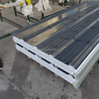 Panneau sandwich gris en EPS de 100 mm, panneau sandwich à âme en mousse, panneau sandwich en acier pour mur, toit de maison, matériau de construction