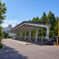 Système de montage photovoltaïque économique en alliage d'aluminium galvanisé pour carport solaire