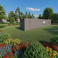 Piscine en conteneur maritime de 30 pieds, personnalisable, avec revêtement en tôle d'acier, système de filtration polymère haute efficacité, pour jardin extérieur
