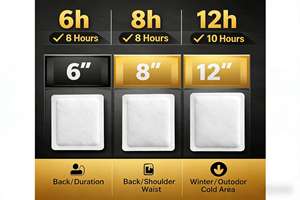 Patch chauffant auto-activant pour le corps, 10 à 12 heures |   Chaleur <span class=keywords><strong>extra</strong></span> longue durée |   Patch chauffant d'hiver OEM - Product Image 4