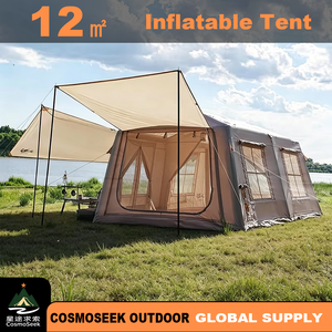 Tenda Gonfiabile Familiare Grande per Quattro Stagioni, 12 Metri Quadrati, Doppio Strato Impermeabile, per Campeggio di Gruppo in Spiaggia e Foresta - Product Image 2