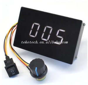 Controlador de Velocidad de Motor de CC Ajustable con Pantalla Digital, Regulador PWM de 6-60V 20A, <span class=keywords><strong>6V</strong></span> 12V 24V 48V 2000W, Avance y Retroceso - Product Image 2