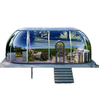 Igloo géodésique de luxe en polycarbonate pour hôtels et stations balnéaires, dôme à bulles transparent pour les salons professionnels