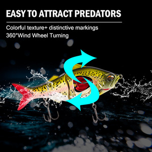 Nouveau 83mm /10g 113mm /23g nageur naufrage lent hélice Jerkbait appât artificiel <span class=keywords><strong>leurre</strong></span> hybride Glidebait prédateur pêche - Product Image 3