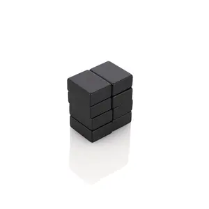 20X15X5MM ब्लॉक आयताकार चुंबक काले रंग की कोटिंग एपॉक्सी चुंबक