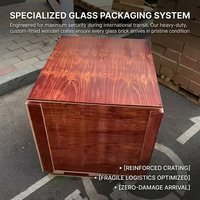 Brique de verre carrée ultra-transparente, bloc architectural en forme de cube, textures en nid d'abeille, résistant au feu, décoration de salle de bain de luxe