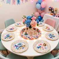 Assiette de Présentation en Plastique Gaufré Élégante de 13 Pouces pour Mariages – Transformez Instantanément les Tables Sombres en Banquets de Luxe avec Cette Décoration Éblouissante