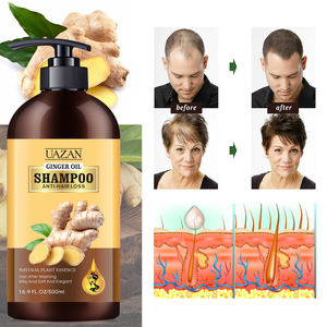 Juego de champú y acondicionador para el crecimiento del cabello con jengibre de hierbas naturales orgánicas de etiqueta privada - Product Image 4