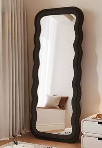 पूर्ण शरीर ड्रेसिंग दर्पण, अनियमित आकार, घर के उपयोग के लिए, बेडरूम, विशेष आकार के फर्श-खड़े दर्पण - Product Image 2