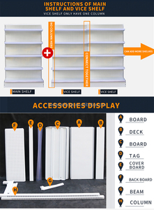 <span class=keywords><strong>Scaffali</strong></span> Gondola Personalizzabili per Negozi, Espositori in Metallo di Alta Qualità, Produzione e Vendita all'Ingrosso - Product Image 6