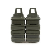 ActionUnion 2x caja Mag de fijación rápida doble táctico rápido carcasa dura bolsa de revista Molle funda 9mm soporte para SMG táctico