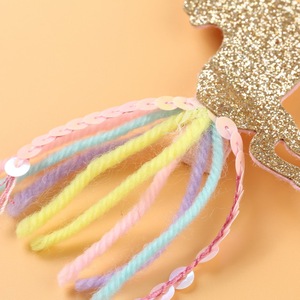 B.PHNE alla moda Cartoon forcine <span class=keywords><strong>accessori</strong></span> per capelli per bambini simpatici Glitter animali <span class=keywords><strong>unicorno</strong></span> per capelli per bambini - Product Image 6