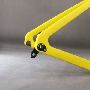 Cuadro de Bicicleta de Carretera Fluorescente Amarillo con Cableado Interno TT-X38 y Tornillos de Titanio 47/49/52/54/56/58cm - Product Image 5
