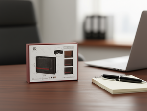 Set Regalo di Lusso per Uomo: Portafoglio in Pelle con Scatola Regalo e Dettagli in Rilievo MH-100103 - Product Image 2