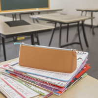 Étui à crayons en silicone populaire accepter Logo personnalisé pochette à crayons étudiant utiliser un sac d'école